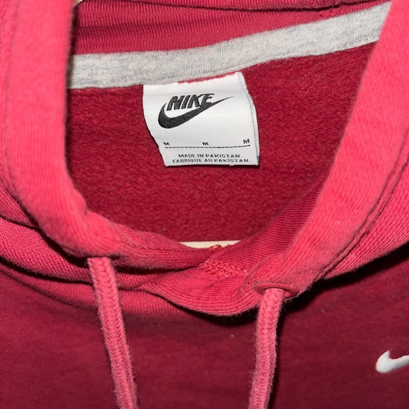 Nike Burgundy Hoodie with White Logo - Picture 2 of 3